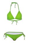 BECO BEERMANN BECO-Basic Side Tie Triangle Bikini Bikini Set Damen - neongr&uuml;n