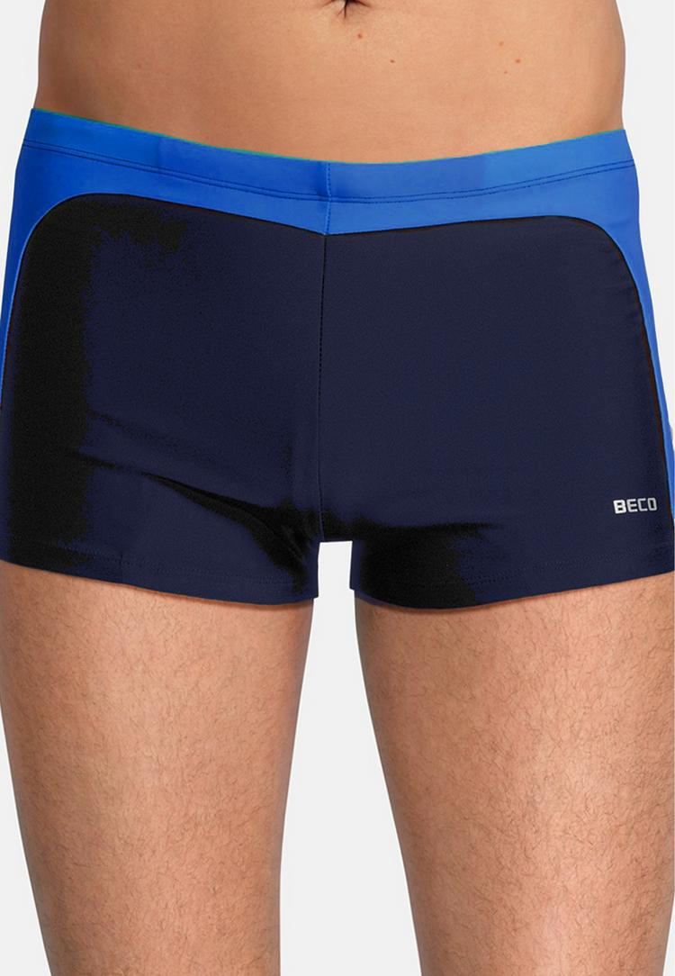 BECO BEERMANN BECO BEERMANN Square Leg Badehose "Side Flash" Badehose Herren - marine-blau - 1 | SportScheck