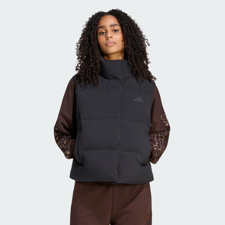 adidas adidas HELIONIC PUFFER DAUNENWESTE Daunenjacke Damen - Black - 0 | SportScheck