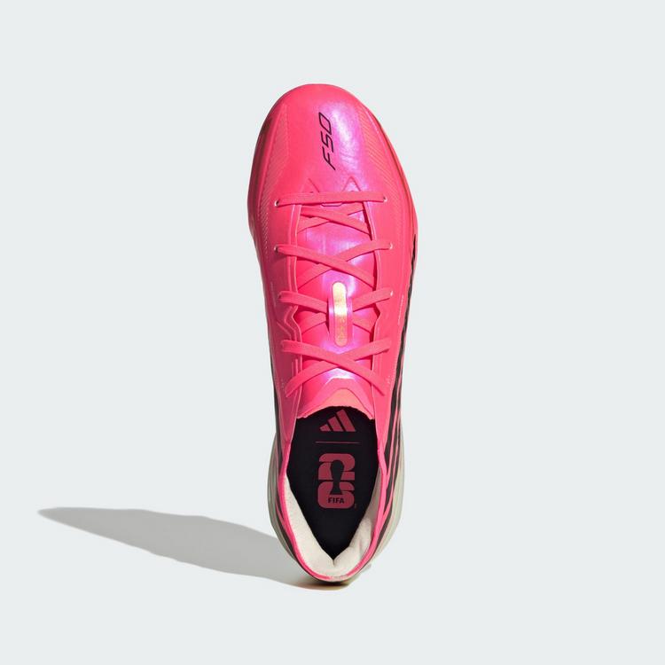 adidas adidas F50 HYPERFAST ELITE Kids FG Fu&szlig;ballschuh Fu&szlig;ballschuhe Kinder - Solar Turbo / Core Black / Gold Metallic - 0 | SportScheck