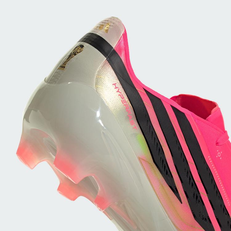 adidas adidas F50 HYPERFAST ELITE Kids FG Fu&szlig;ballschuh Fu&szlig;ballschuhe Kinder - Solar Turbo / Core Black / Gold Metallic - 5 | SportScheck