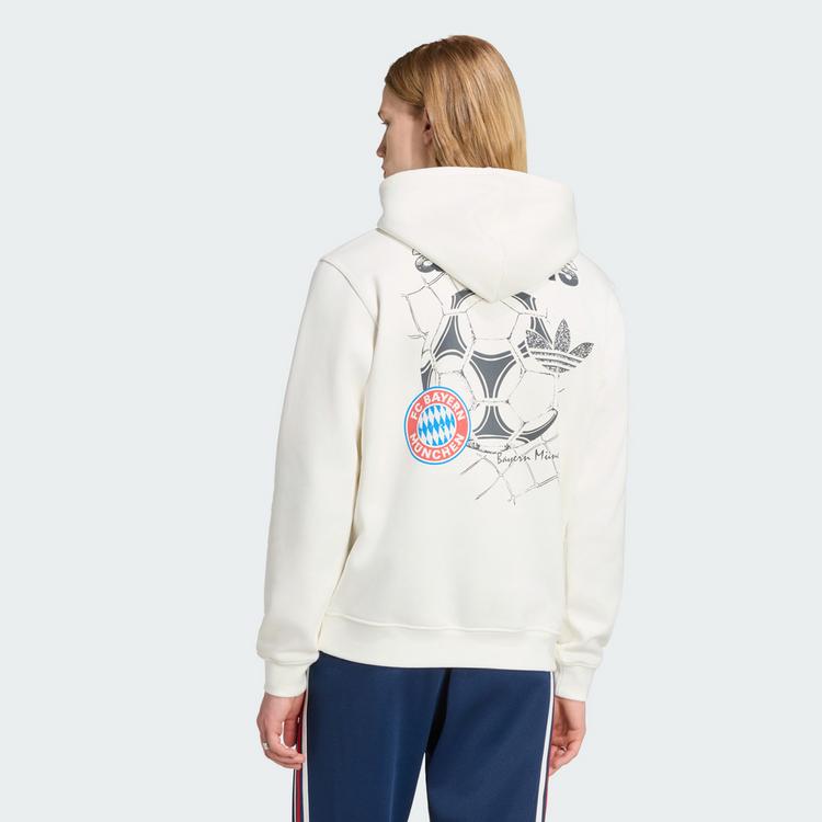 adidas adidas FC Bayern M&uuml;nchen OG Grafik Hoodie Hoodie Herren - Core White - 1 | SportScheck