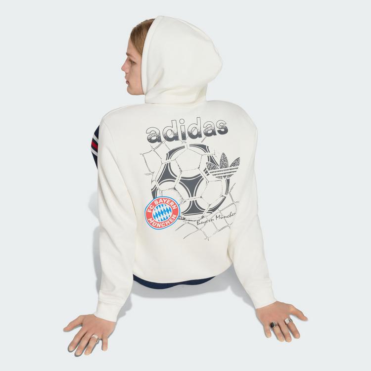 adidas adidas FC Bayern M&uuml;nchen OG Grafik Hoodie Hoodie Herren - Core White - 1 | SportScheck
