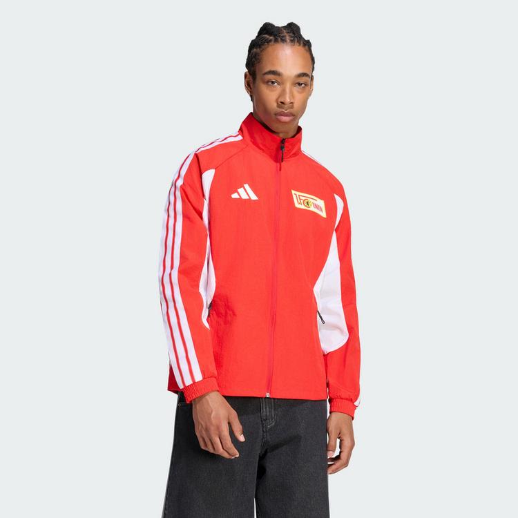 adidas adidas Union Berlin Anthem Heimjacke Funktionstop Herren - Vivid Red / White - 0 | SportScheck