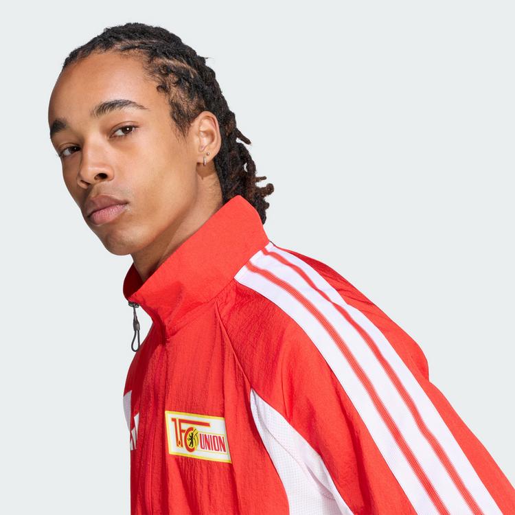 adidas adidas Union Berlin Anthem Heimjacke Funktionstop Herren - Vivid Red / White - 1 | SportScheck