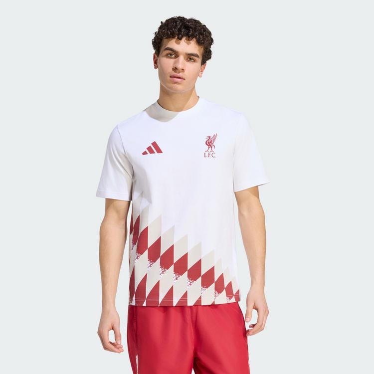 adidas adidas FC Liverpool Stadium Grafik T-Shirt T-Shirt Herren - White / Active Maroon - 0 | SportScheck