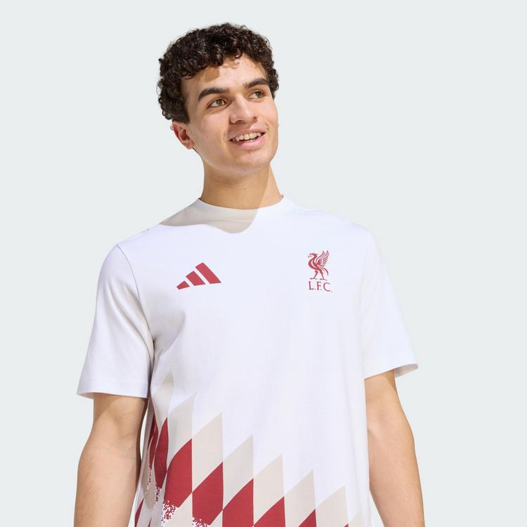 adidas adidas FC Liverpool Stadium Grafik T-Shirt T-Shirt Herren - White / Active Maroon - 0 | SportScheck