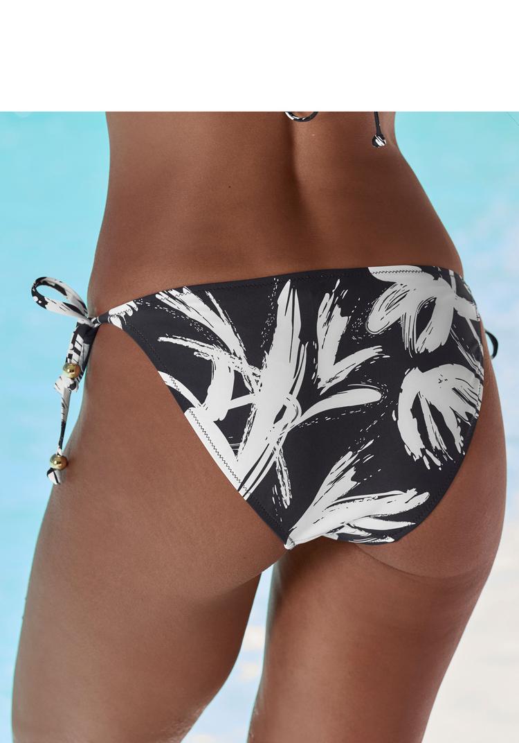 FRENCH CONNECTION FRENCH CONNECTION Triangel-Bikini Bikini Set Damen - schwarz-creme bedruckt - 1 | SportScheck