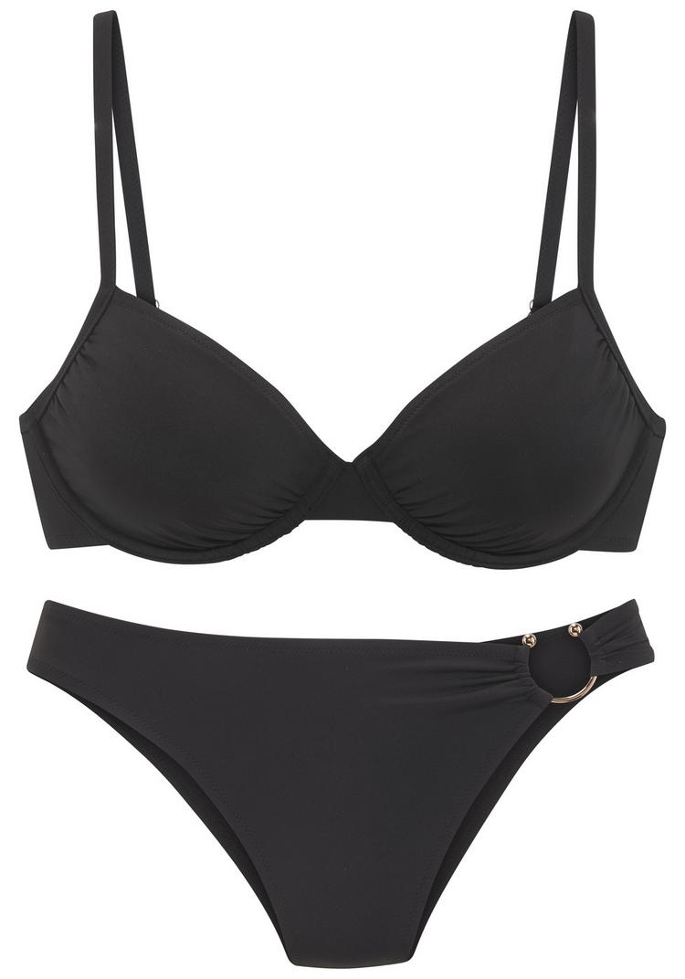 FRENCH CONNECTION FRENCH CONNECTION B&uuml;gel-Bikini Bikini Set Damen - schwarz - 0 | SportScheck