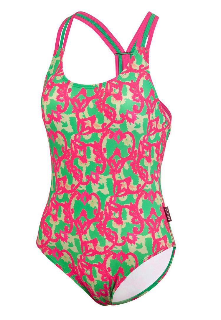 BECO BEERMANN BECO BEERMANN Hawaii Breeze Badeanzug Damen - pink-gr&uuml;n - 0 | SportScheck