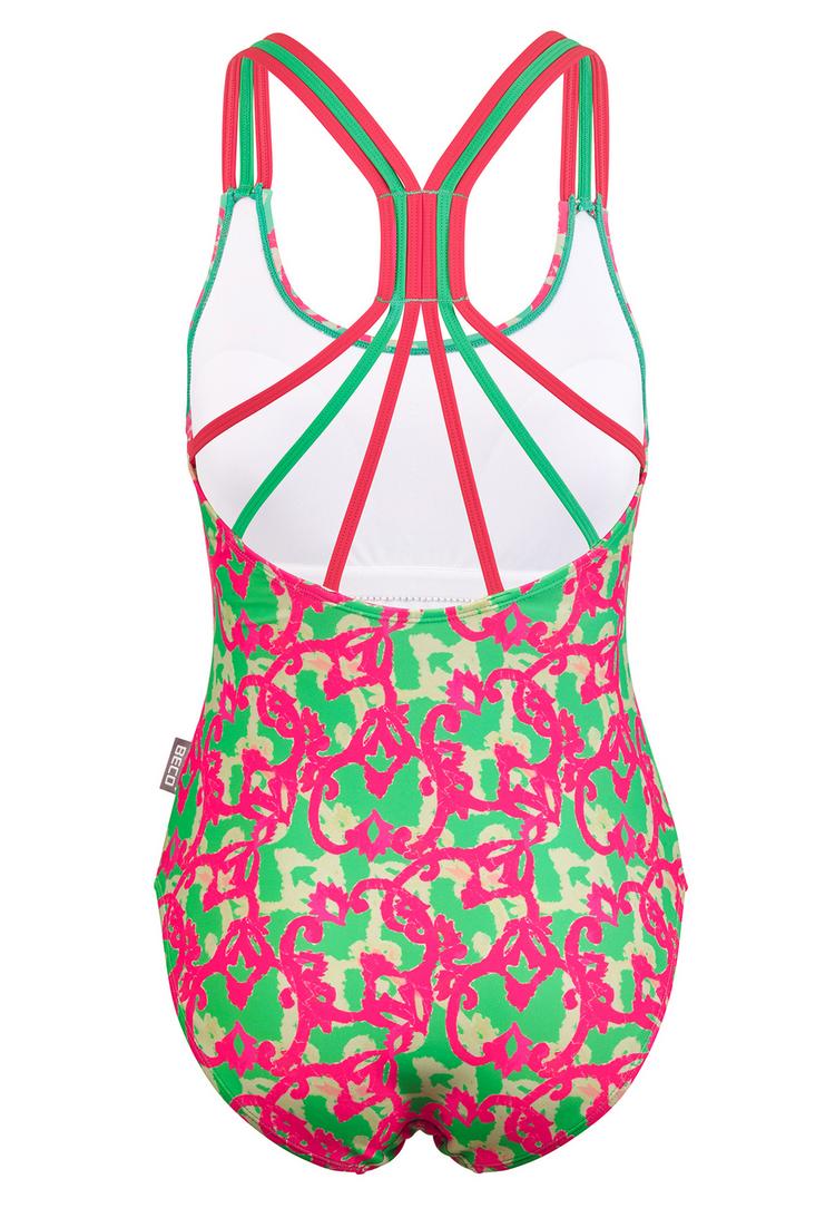 BECO BEERMANN BECO BEERMANN Hawaii Breeze Badeanzug Damen - pink-gr&uuml;n - 1 | SportScheck