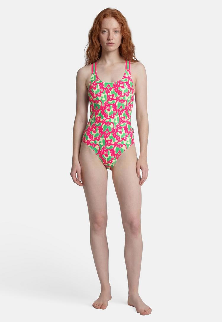 BECO BEERMANN BECO BEERMANN Hawaii Breeze Badeanzug Damen - pink-gr&uuml;n - 1 | SportScheck