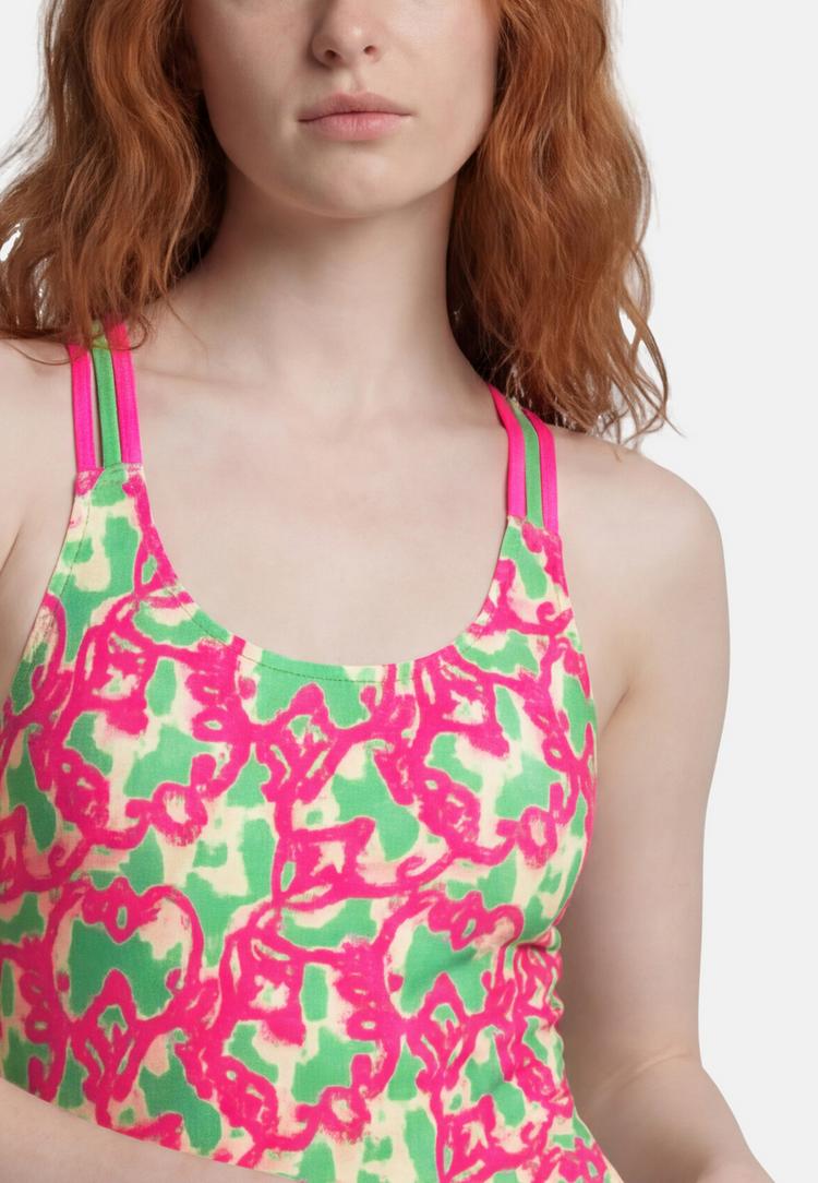 BECO BEERMANN BECO BEERMANN Hawaii Breeze Badeanzug Damen - pink-gr&uuml;n - 2 | SportScheck