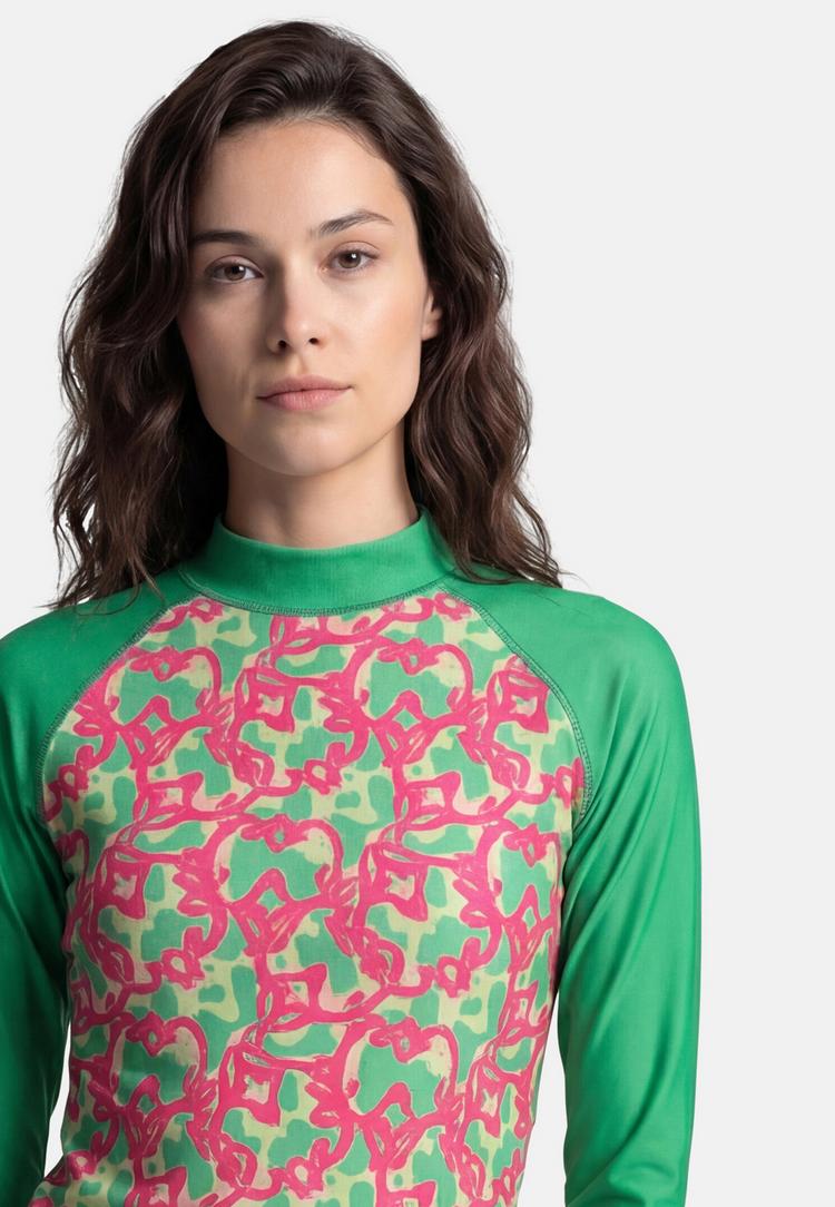 BECO BEERMANN BECO BEERMANN Hawaii Breeze Funktionsshirt Damen - pink-gr&uuml;n - 2 | SportScheck