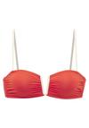 Copenhagen Studios Bandeau-Bikini-Top Bikini Oberteil Damen - blutorange