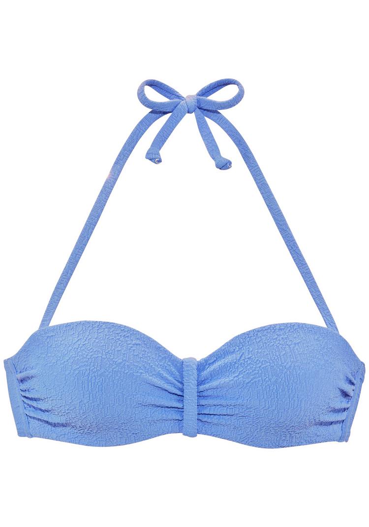 S.OLIVER S.OLIVER B&uuml;gel-Bandeau-Bikini-Top Bikini Oberteil Damen - blau - 0 | SportScheck