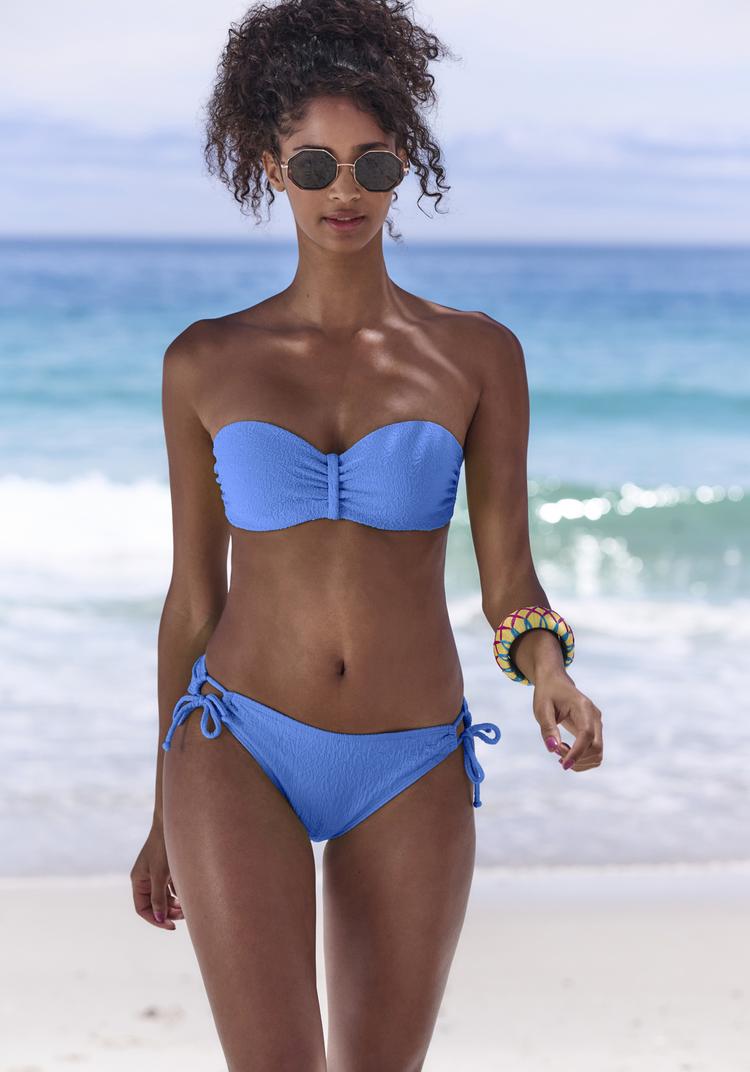 S.OLIVER S.OLIVER B&uuml;gel-Bandeau-Bikini-Top Bikini Oberteil Damen - blau - 0 | SportScheck