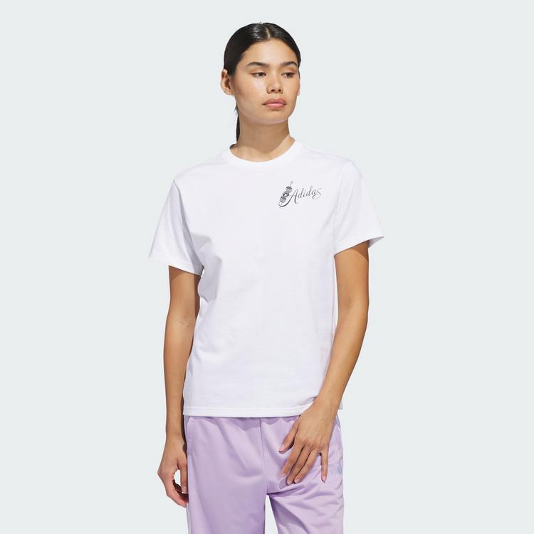 adidas adidas MIND BODY & SPIRIT(S) GRAPHIC T-SHIRT T-Shirt Damen - White - 0 | SportScheck