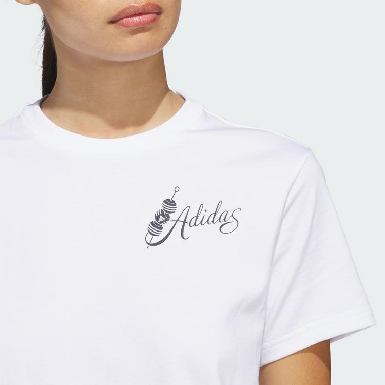 adidas adidas MIND BODY & SPIRIT(S) GRAPHIC T-SHIRT T-Shirt Damen - White - 0 | SportScheck