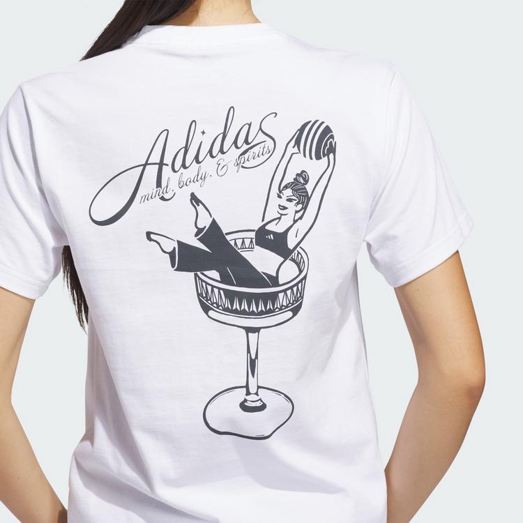 adidas adidas MIND BODY & SPIRIT(S) GRAPHIC T-SHIRT T-Shirt Damen - White - 1 | SportScheck