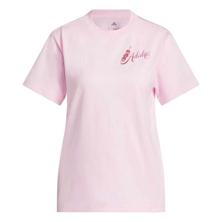 adidas adidas MIND BODY & SPIRIT(S) GRAPHIC T-SHIRT T-Shirt Damen - Clear Pink - 0 | SportScheck