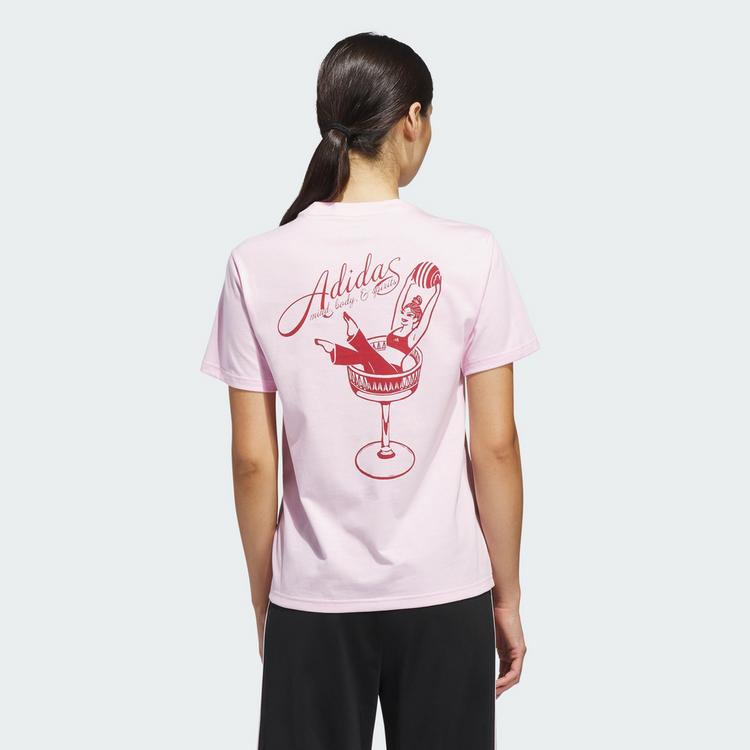 adidas adidas MIND BODY & SPIRIT(S) GRAPHIC T-SHIRT T-Shirt Damen - Clear Pink - 1 | SportScheck