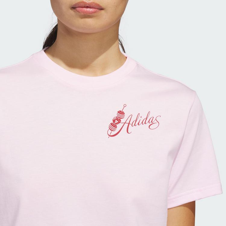 adidas adidas MIND BODY & SPIRIT(S) GRAPHIC T-SHIRT T-Shirt Damen - Clear Pink - 0 | SportScheck