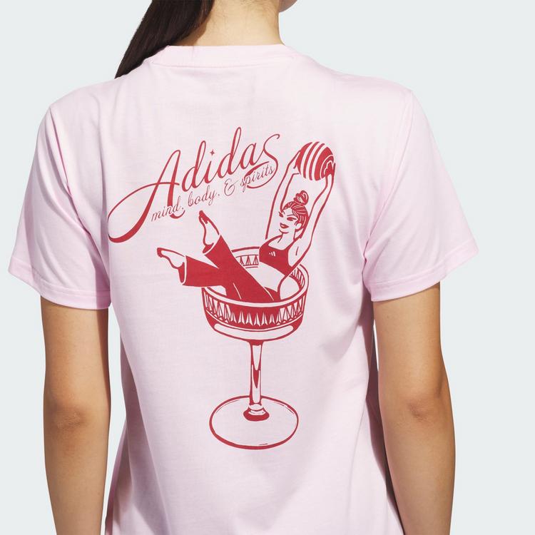 adidas adidas MIND BODY & SPIRIT(S) GRAPHIC T-SHIRT T-Shirt Damen - Clear Pink - 1 | SportScheck