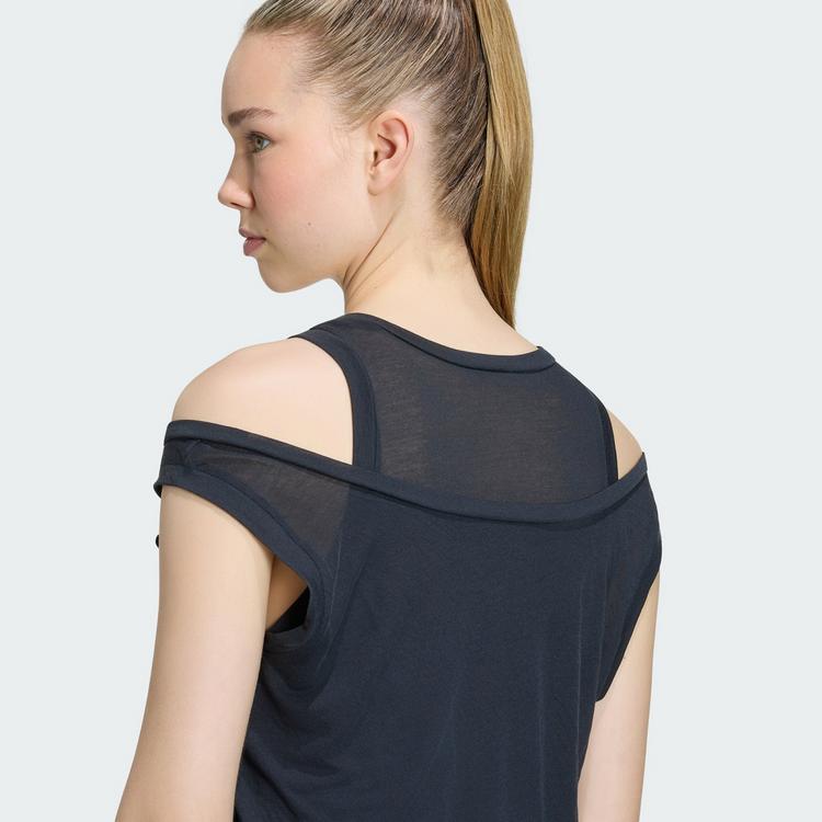 adidas adidas SOFT LUX SHEER TANK TOP Tanktop Damen - Black - 1 | SportScheck