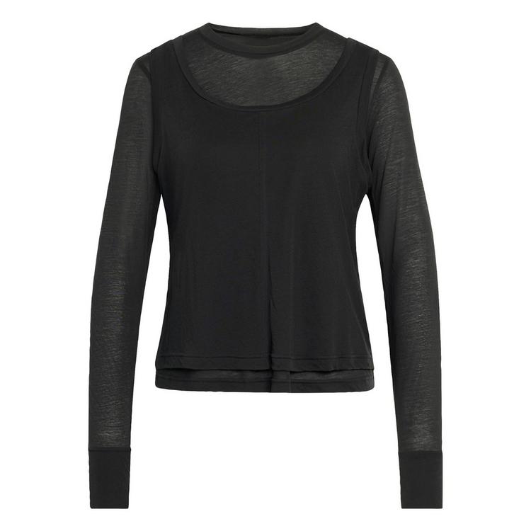 adidas adidas SOFT LUX LONGSLEEVE, TRANSPARENT Tanktop Damen - Black - 0 | SportScheck