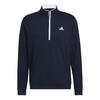 adidas Quarter-Zip Pullover Sweatshirt Herren - Collegiate Navy / White