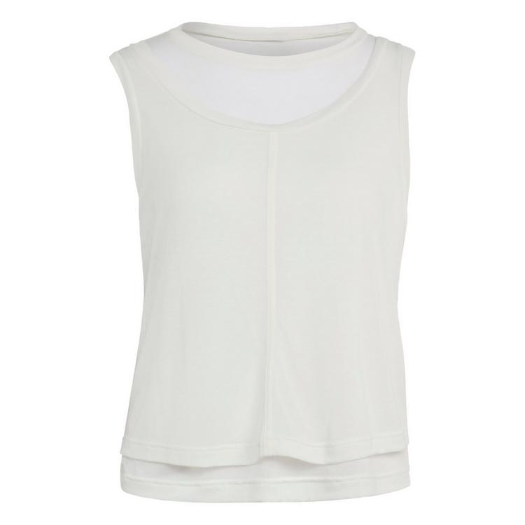 adidas adidas SOFT LUX LONGSLEEVE, TRANSPARENT Tanktop Damen - Off White - 0 | SportScheck