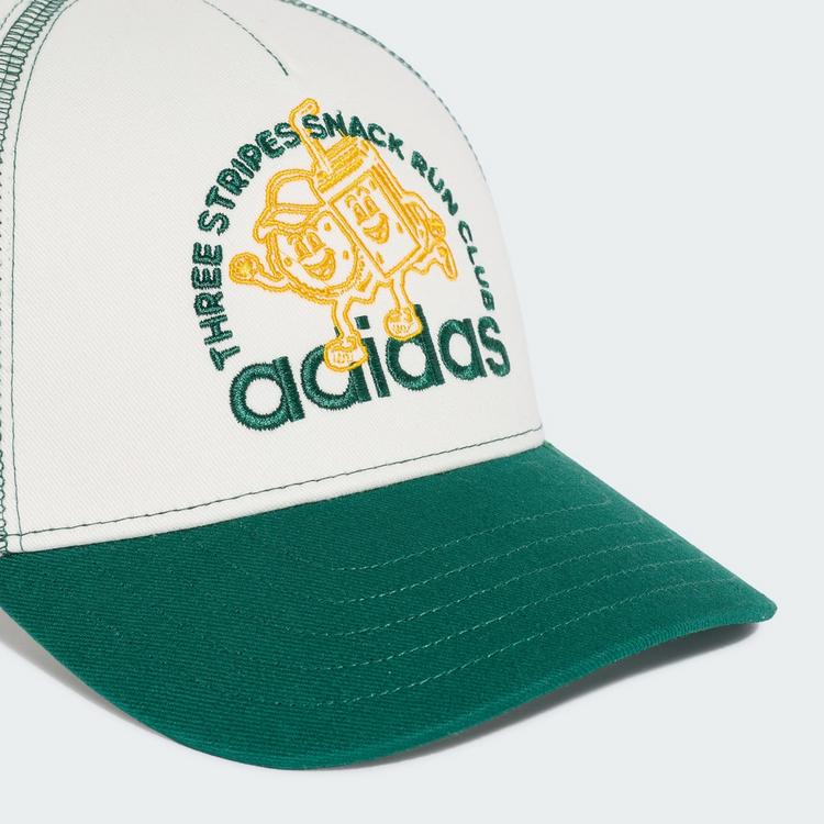 adidas adidas LITTLE KIDS SNACK RUN GRAPHIC CAP Cap Kinder - Off White / Collegiate Green - 0 | SportScheck