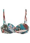 Buffalo B&uuml;gel-Bandeau-Bikini-Top Bikini Oberteil Damen - aqua