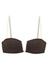 Copenhagen Studios Bandeau-Bikini-Top Bikini Oberteil Damen - chocolate