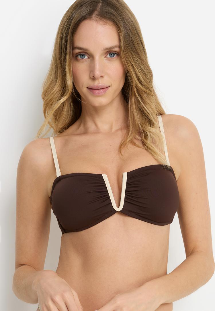 Copenhagen Studios Copenhagen Studios Bandeau-Bikini-Top Bikini Oberteil Damen - chocolate - 3 | SportScheck