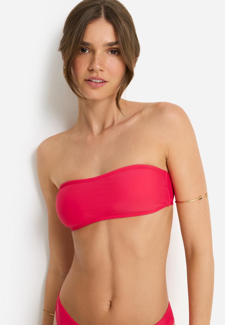 LSCN by Lascana LSCN by Lascana Bandeau-Bikini-Top Bikini Oberteil Damen - beere - 1 | SportScheck