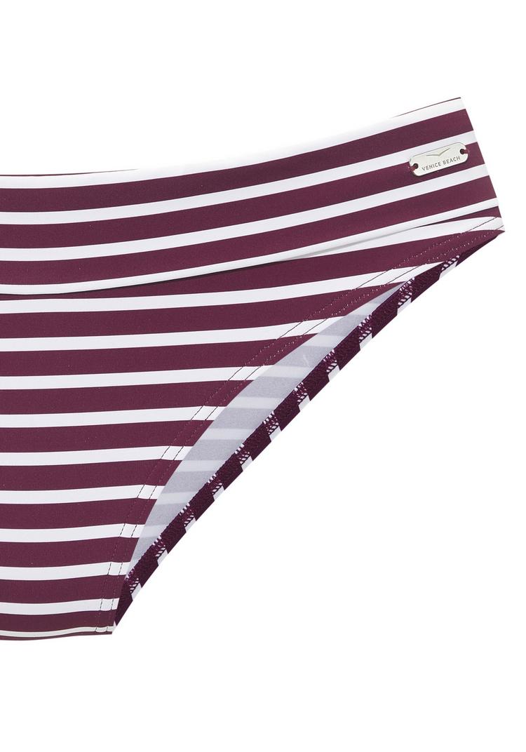 VENICE BEACH VENICE BEACH Badehose Badehose Damen - bordeaux - wei&szlig; - 1 | SportScheck