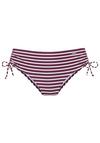 VENICE BEACH Badehose Badehose Damen - bordeaux - wei&szlig;