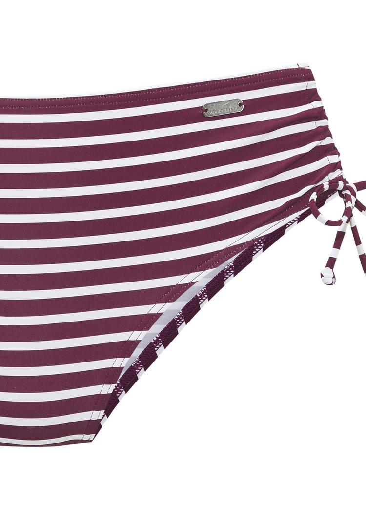 VENICE BEACH VENICE BEACH Badehose Badehose Damen - bordeaux - wei&szlig; - 1 | SportScheck