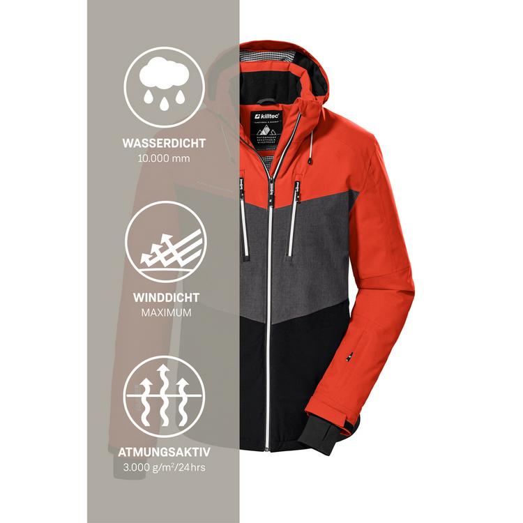 KILLTEC KILLTEC KSW 45 Skijacke Herren - Dunkelorange511 - 11 | SportScheck
