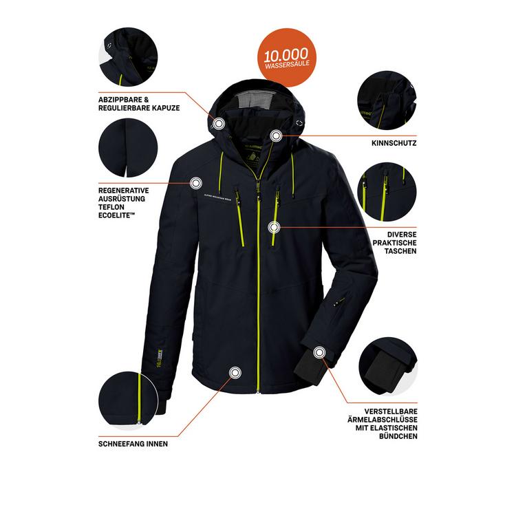 KILLTEC KILLTEC KSW 44 Skijacke Herren - Schwarz0110 - 3 | SportScheck