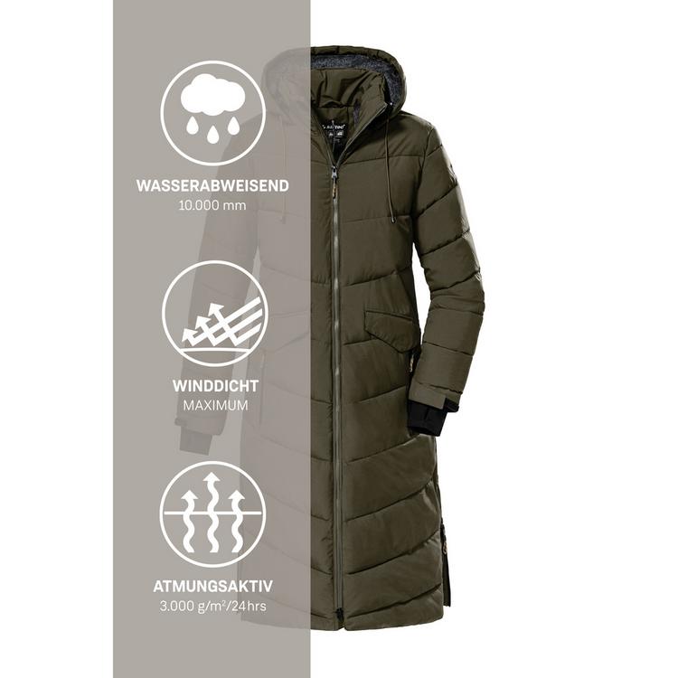 KILLTEC KILLTEC KOW 62 Funktionsmantel Damen - Dunkeloliv - 8 | SportScheck