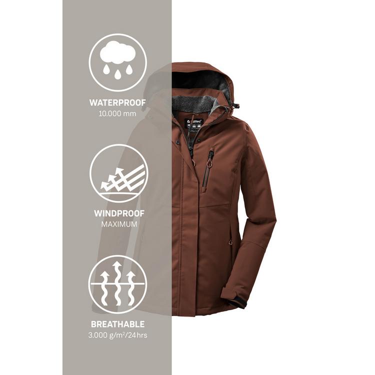 KILLTEC KILLTEC KOW 140 Softshelljacke Damen - Braun5940 - 4 | SportScheck