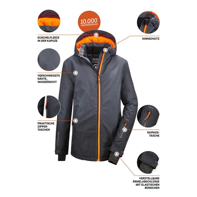 KILLTEC KILLTEC Lynge Softshelljacke Jungen - Anthrazit - 8 | SportScheck