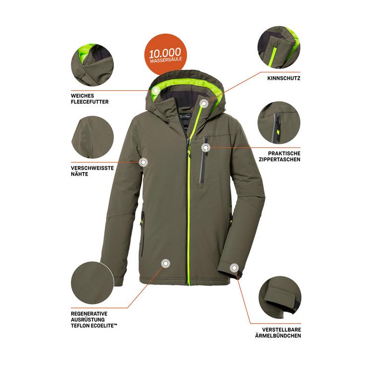 KILLTEC KILLTEC KOW 159 Softshelljacke Jungen - Dunkeloliv111 - 8 | SportScheck