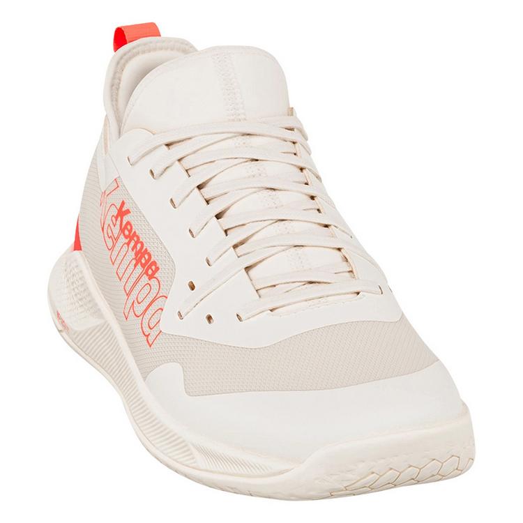 Kempa Kempa Kourtfly Jr Hallenschuhe Kinder - beige/fluo rot - 0 | SportScheck