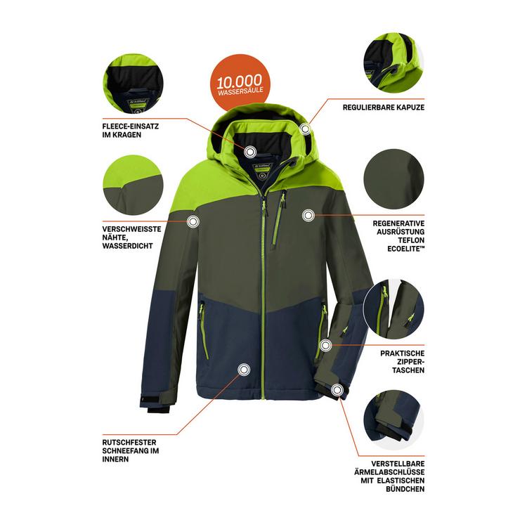 KILLTEC KILLTEC KSW 161 Skijacke Jungen - Apfelgr&uuml;n - 8 | SportScheck