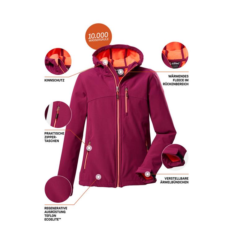 KILLTEC KILLTEC Softshelljacke Funktionsjacke Kinder - Beere387 - 6 | SportScheck