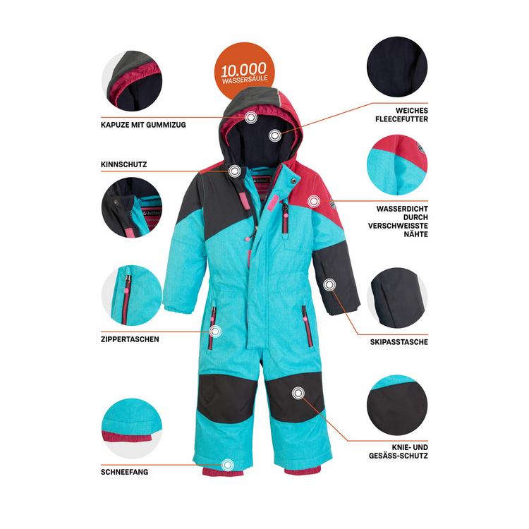 KILLTEC KILLTEC Kesley Mini Skijacke Kinder - T&uuml;rkis244 - 9 | SportScheck